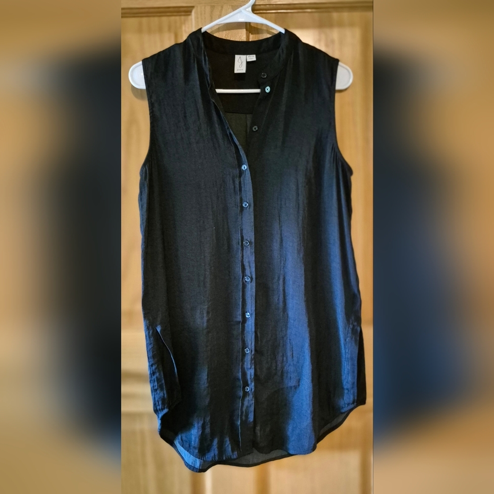 Joie Women's XS Black Sleeveless Button-Up Swim Cover Up